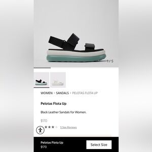 CAMPER black sandals sz 7